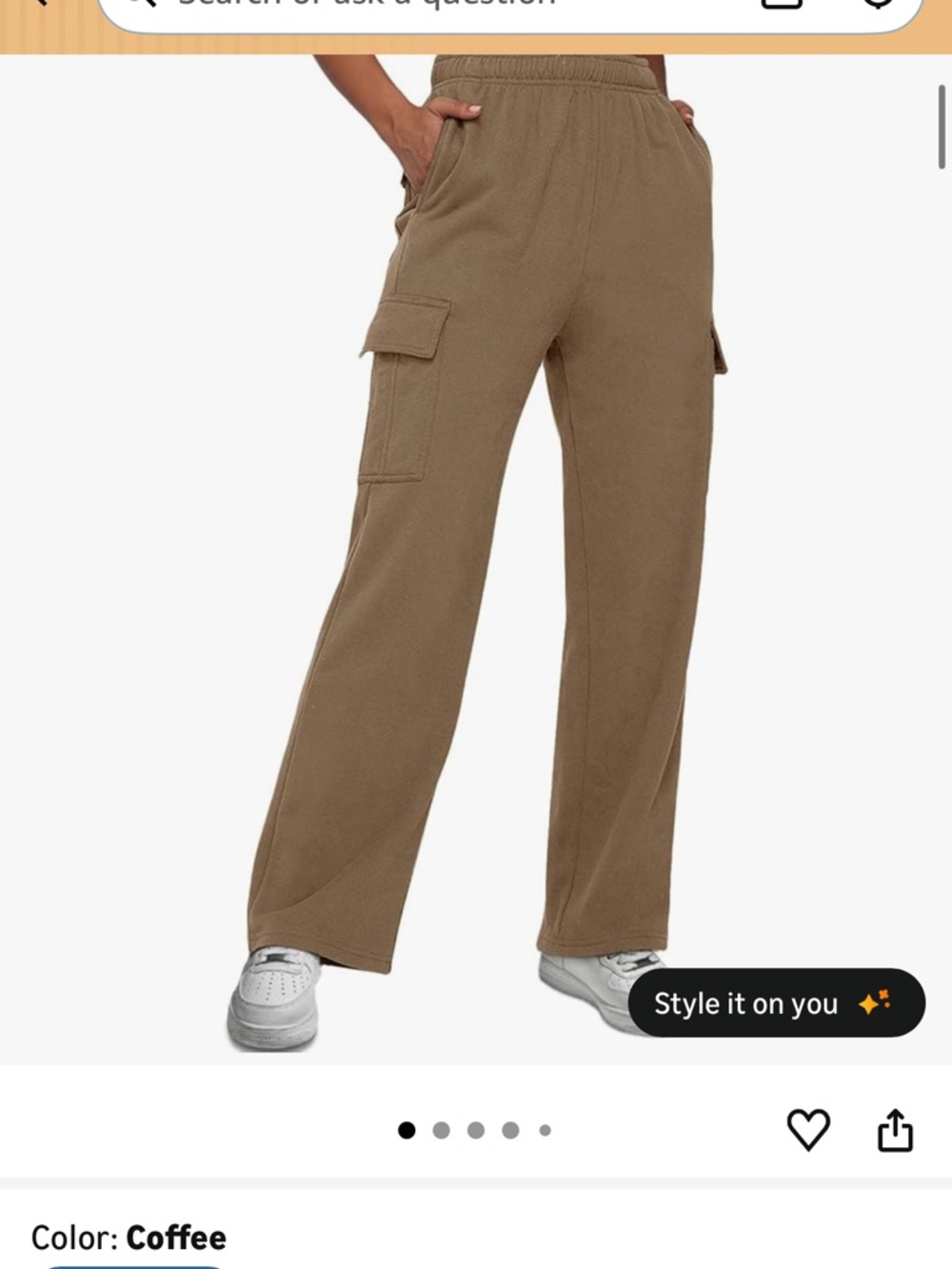 Cargo sweatpants